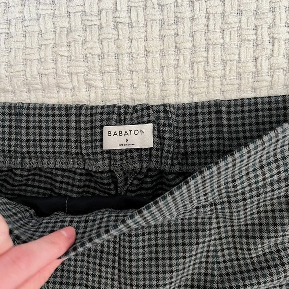 ARITZIA Babaton Plaid Trousers Size 2 - Picture 3 of 5
